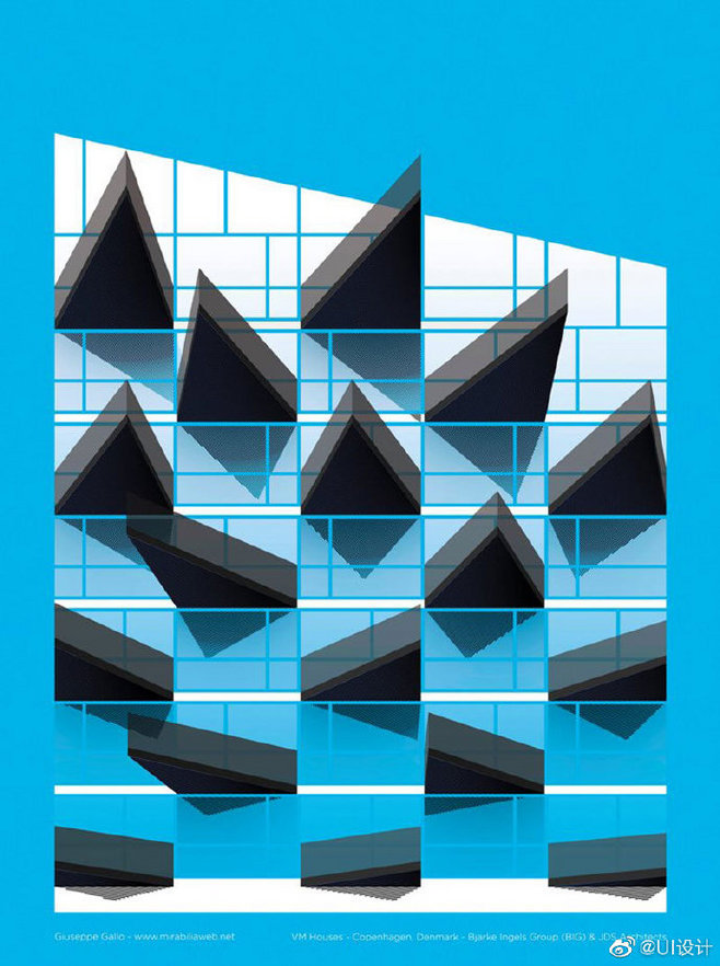几何叙事的建筑诗篇 平面设计视角下的建筑海报创作