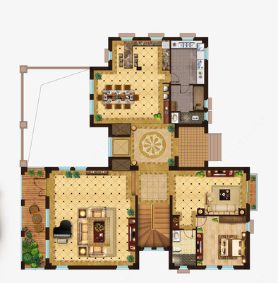 室内设计户型图平面图PSD免抠素材详解与应用